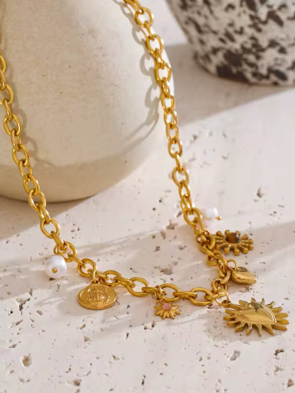 Collier Cœur Solaire