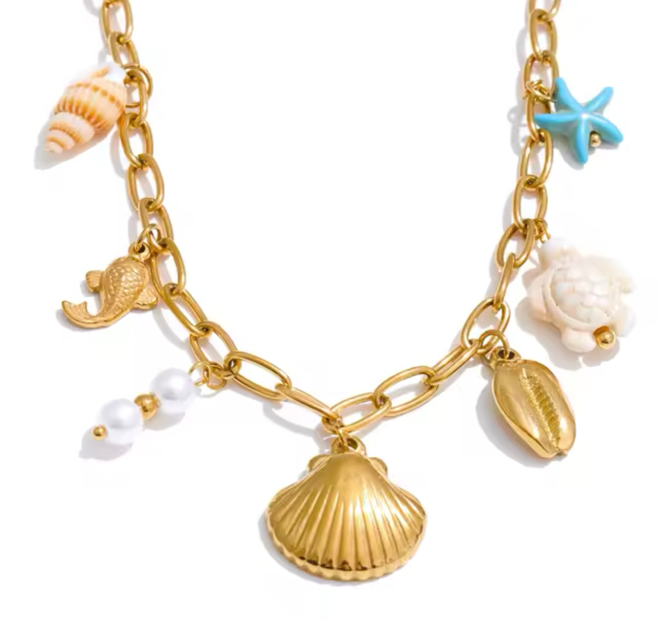Collier Duo Azur & Or