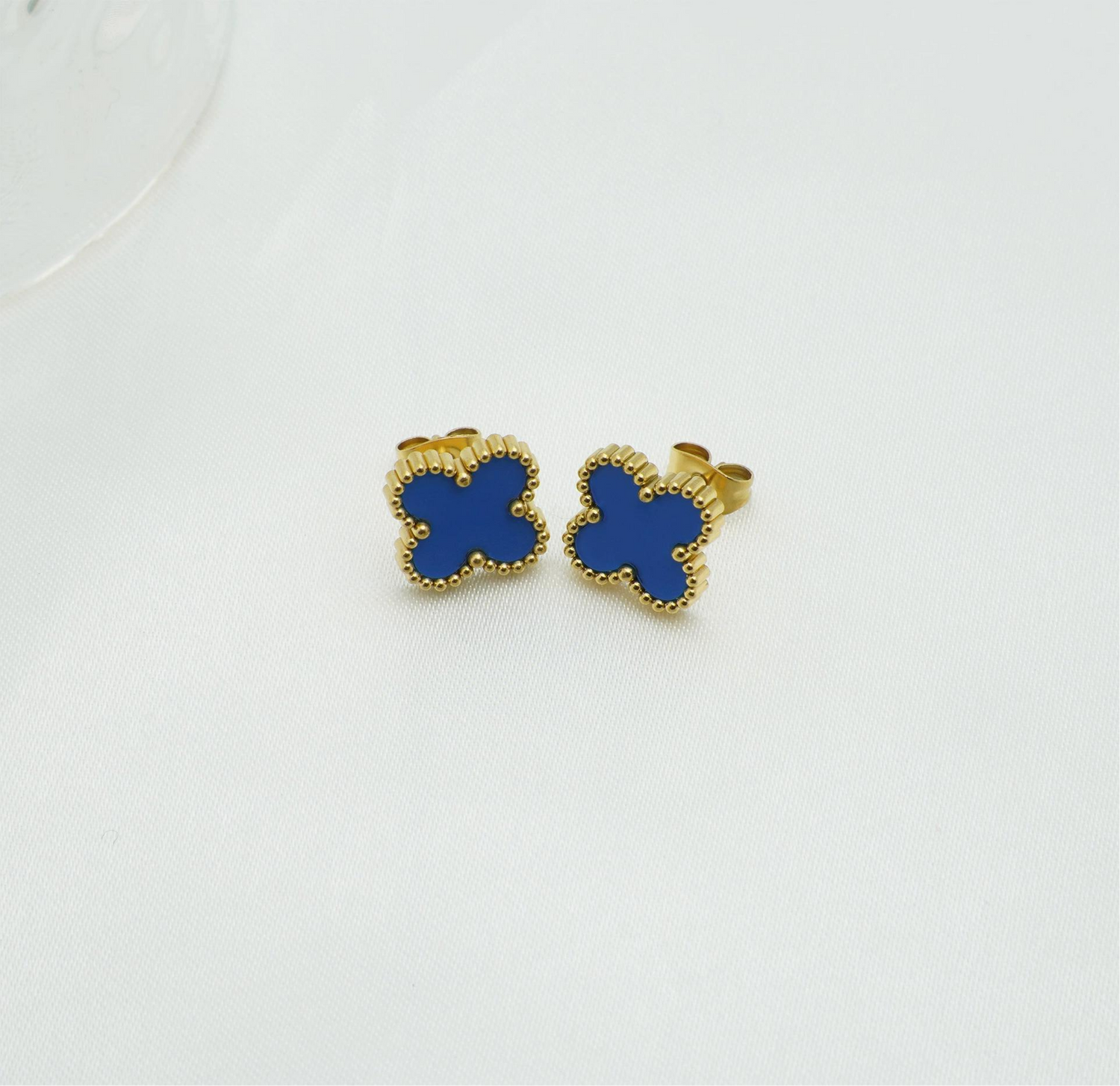 Boucles d'oreille trèfle à quatre feuilles