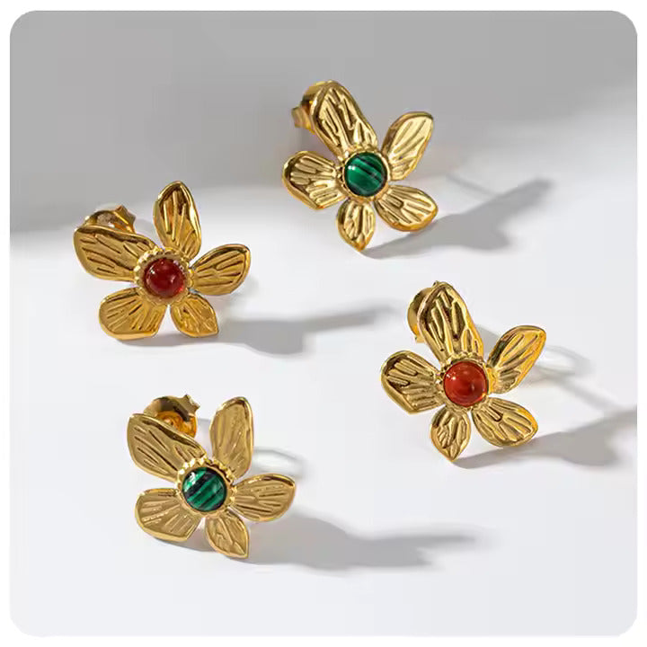 Boucles D'oreille Cœur de Fleur