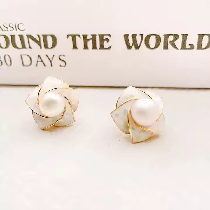 Boucles D'oreille Fleur de Lune