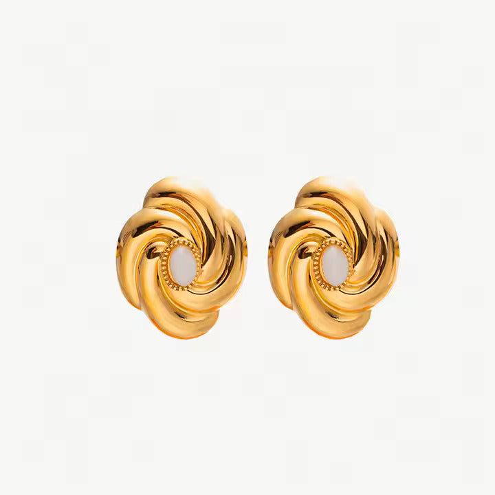 Boucles D'oreille Cristal Fleuri