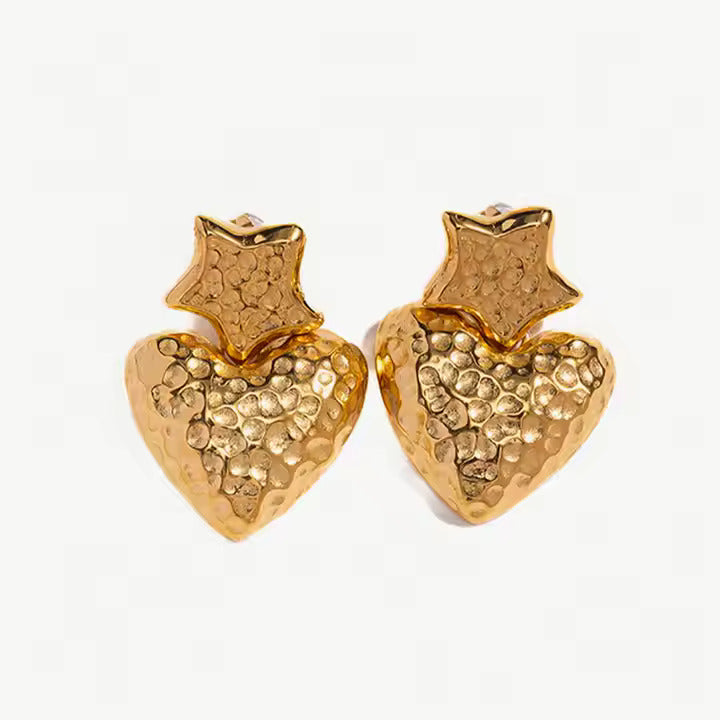 Boucles D'oreille Cœur d’Étoile