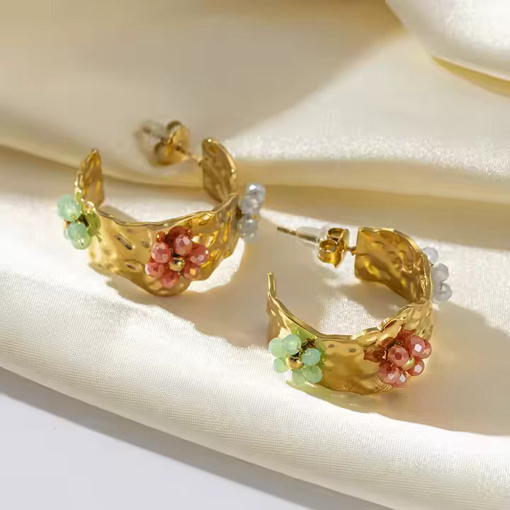 Boucles D'oreille Fleur de Lune