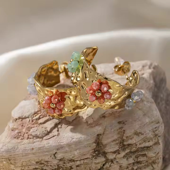Boucles D'oreille Fleur de Lune