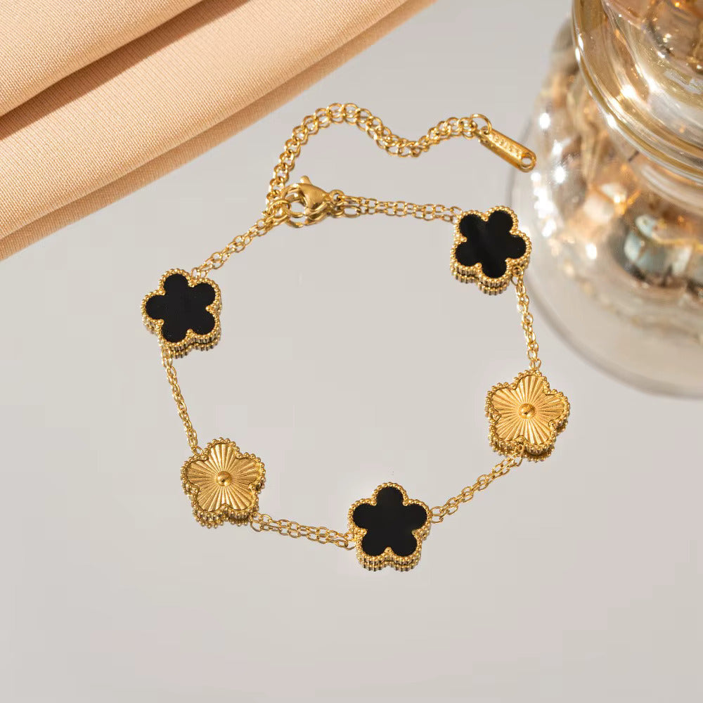 Bracelet Trèfle à quatre feuille Duo