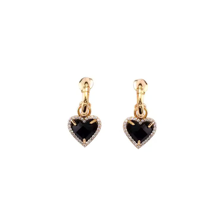 Boucles D'oreille Cœur Obscur