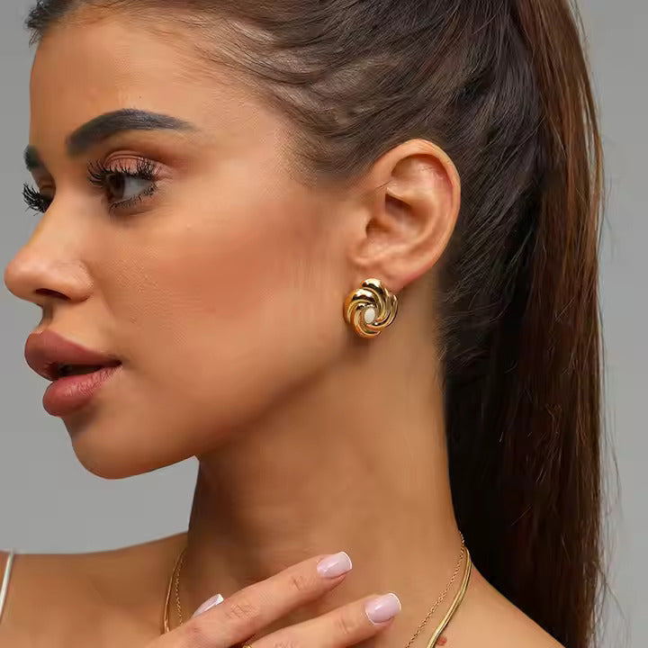 Boucles D'oreille Cristal Fleuri