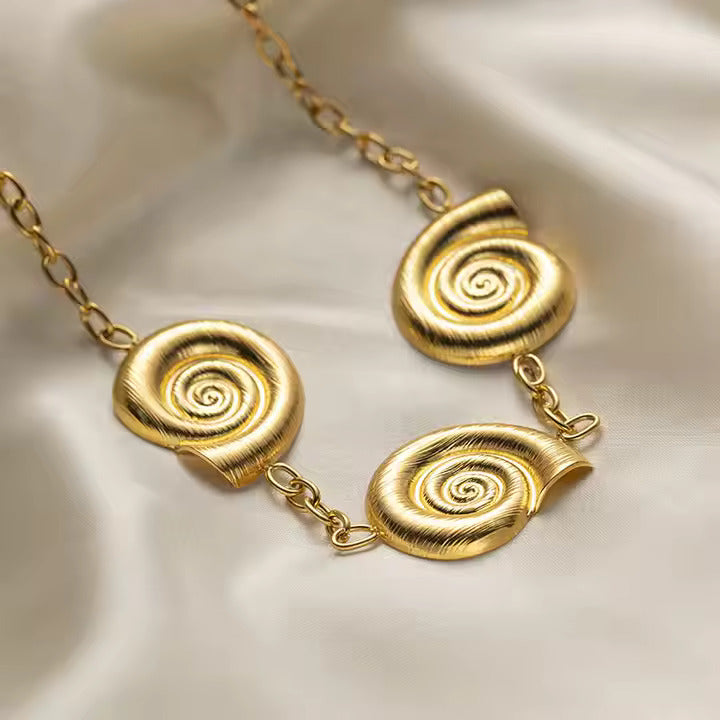 Collier Coquillage Spirale