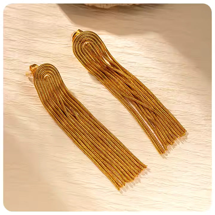 Boucles D'oreille Ligne d’Or