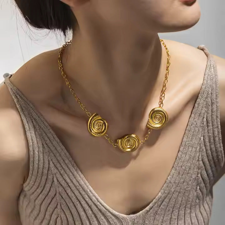 Collier Coquillage Spirale