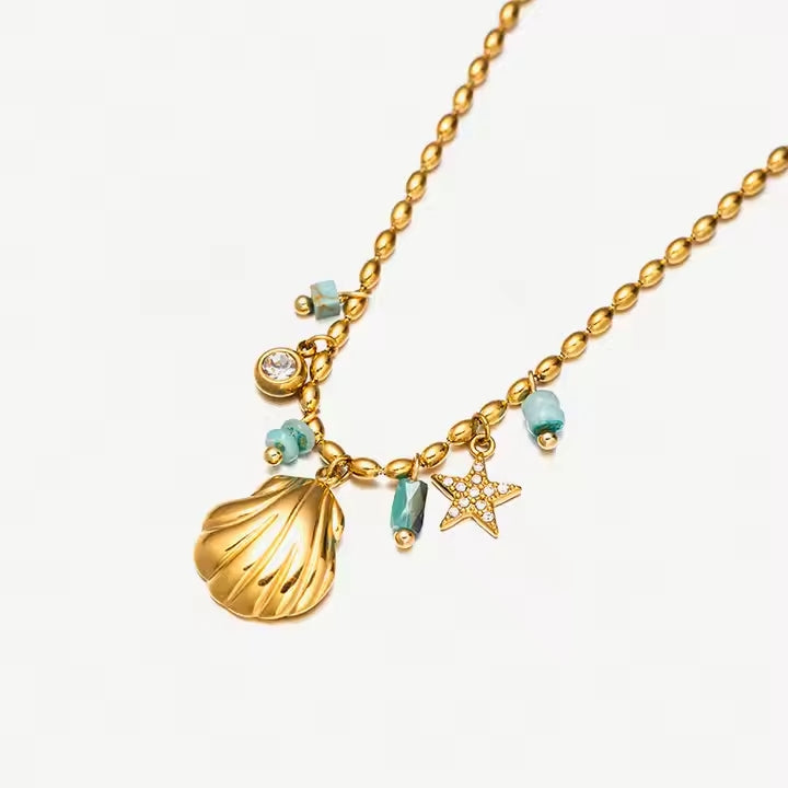 Collier Trio “Été Doré”
