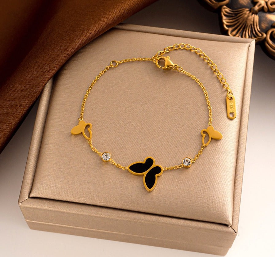 Bracelet Papillon noir