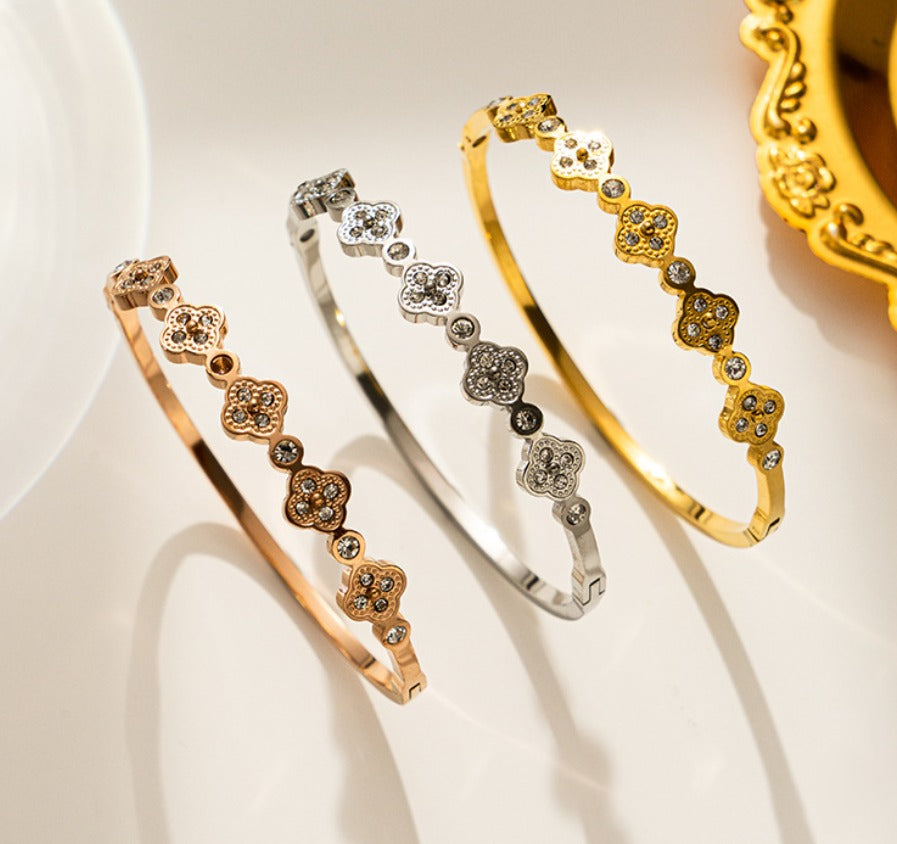 Bracelet Trèfle Doré