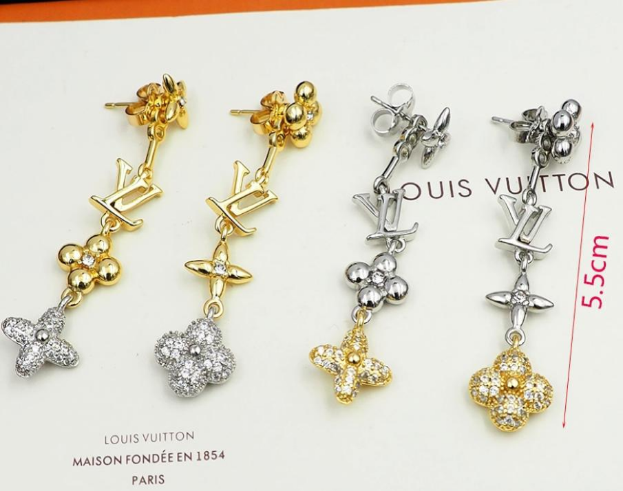 Boucles D'Oreilles LVX  en Acier Inoxydable & Gravé