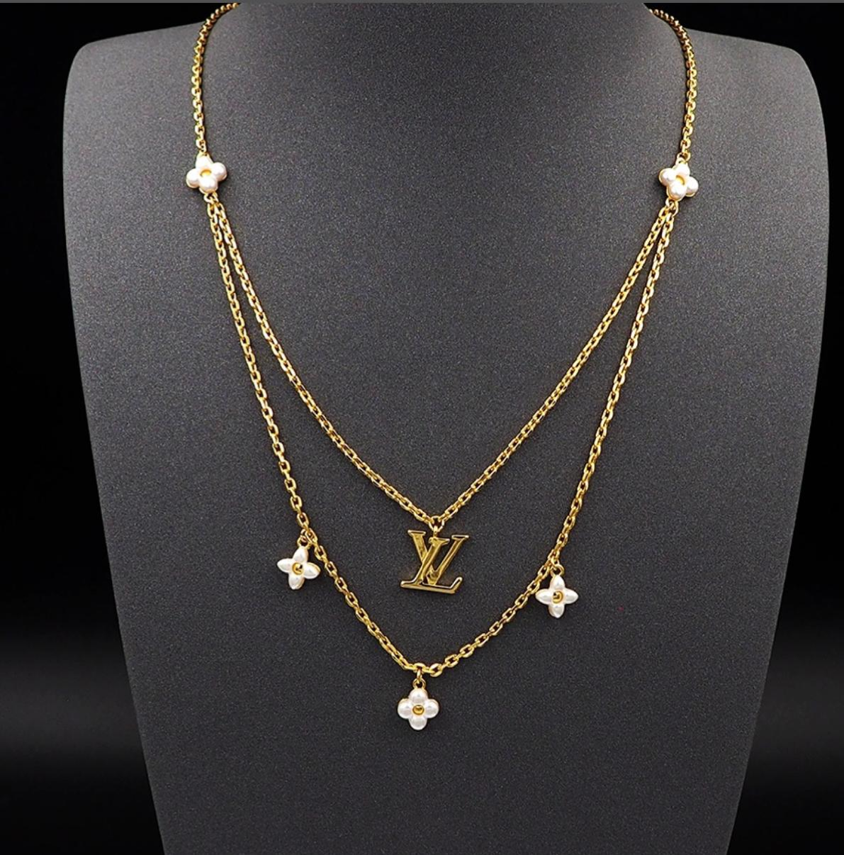 Collier  LVC en Acier Inoxydable & Gravé