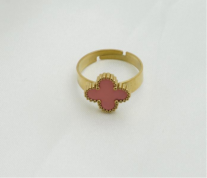 Bague trèfle à quatre feuilles